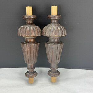 Antique Wood Upright Piano Salvaged Parts Spindle Set